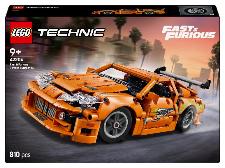 LEGO Technic Fast & Furious Toyota Supra MK4 Set mit 810 Teilen.