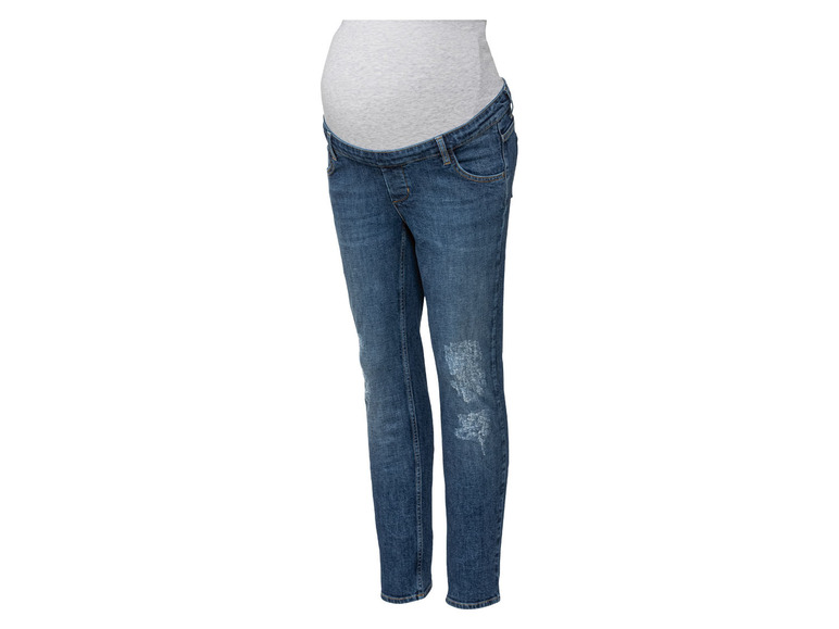 Gehe zu Vollbildansicht: bellybutton Damen Boyfriend Umstands-Jeans, mit elastischem Überbauchbund - Bild 2