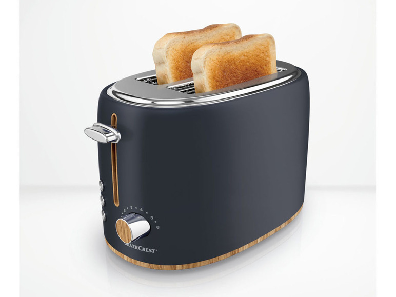 Gehe zu Vollbildansicht: SILVERCREST® Toaster Holzdesign EDS STH 900 +Brotkorb - Bild 5