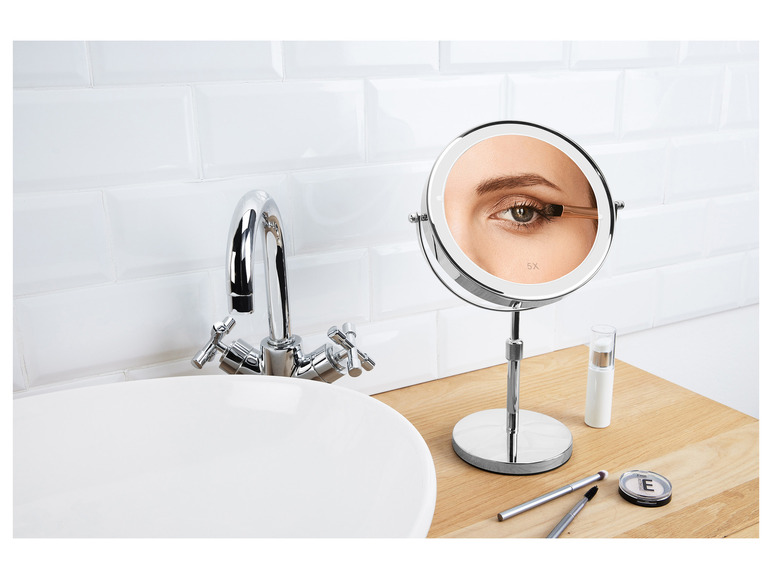 Gehe zu Vollbildansicht: CIEN Beauty Kosmetikspiegel, dimmbarer LED-Lichtrand - Bild 11