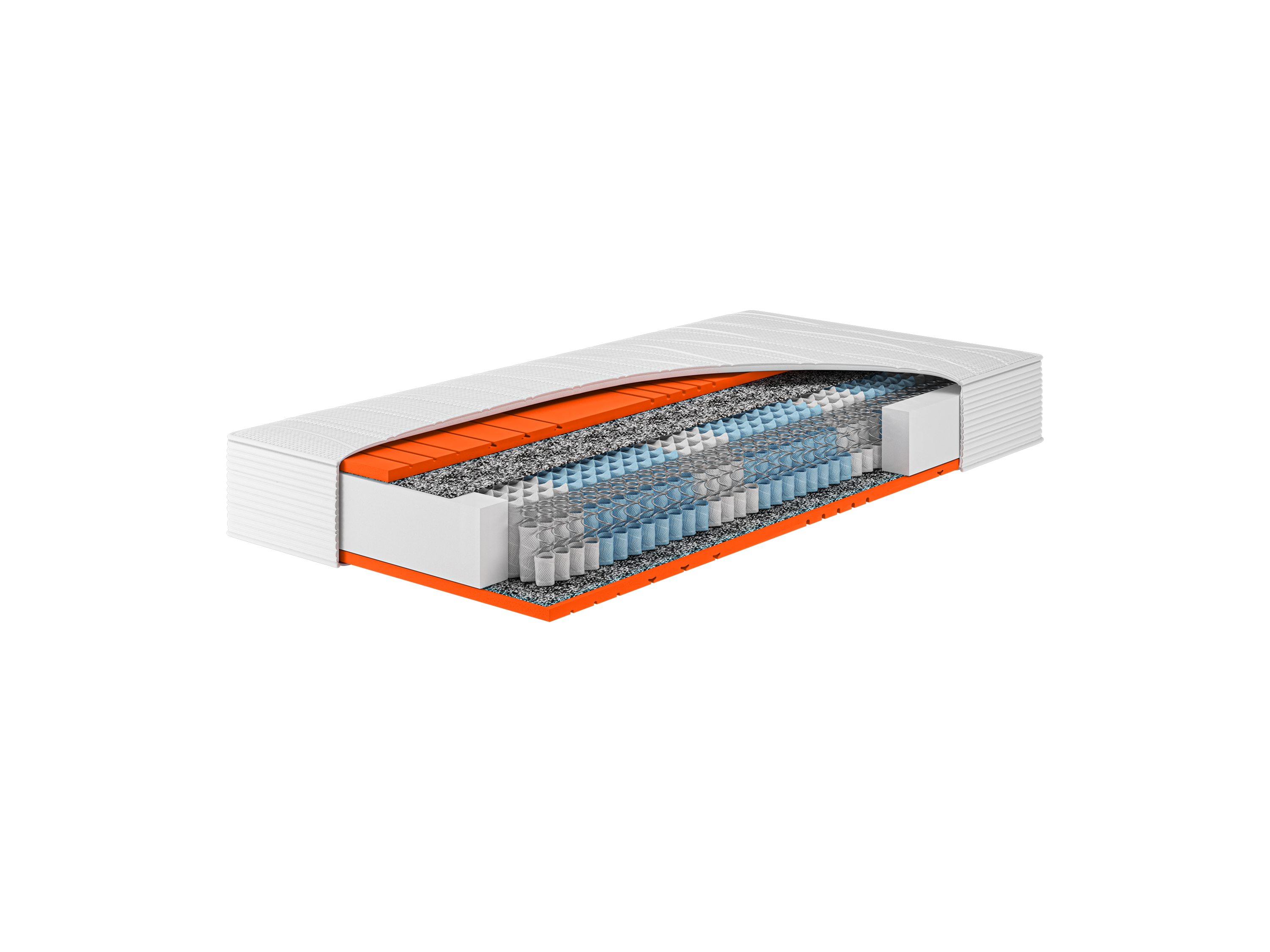 HN8 SCHLAFSYSTEME XXL-Taschenfederkern-Matratze Dynamic XXL mit 7 Zonen, bis 200 kg (H5, 80 x 200 cm) – Bild 2 von 4