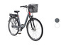 Ein graues E-Bike mit Korb