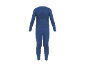 Blauer Thermounterwäsche-Set mit Langarmshirt und Leggings.