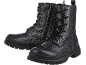 Schwarze glitzernde Schnürstiefel für Kinder