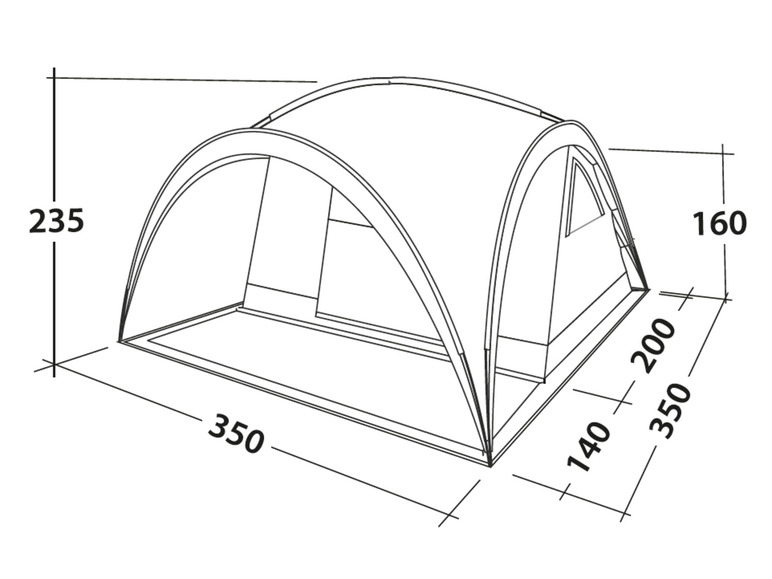 Gehe zu Vollbildansicht: Easy Camp Kuppelzelt Camp Shelter - Bild 13