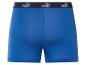 Blaue Puma Boxershorts: schwarzer Bund mit Puma-Logo.