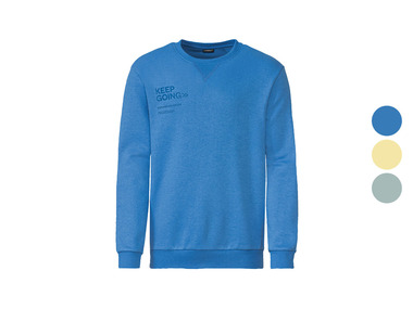 LIVERGY® Herren Sweatpullover, mit Rundhalsausschnitt und Print