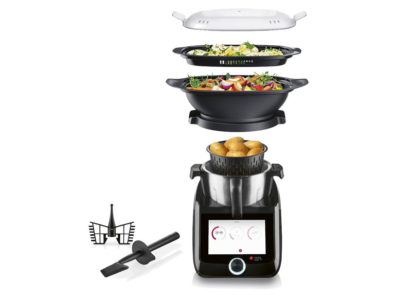 Gehe zu Vollbildansicht: SILVERCREST® Monsieur Cuisine Smart BLACK EDITION »SKMS 1200 B1«, 1200 W - Bild 9