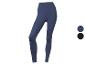 Dunkelblaue High-Waist-Sportleggings und schwarze Sportleggings