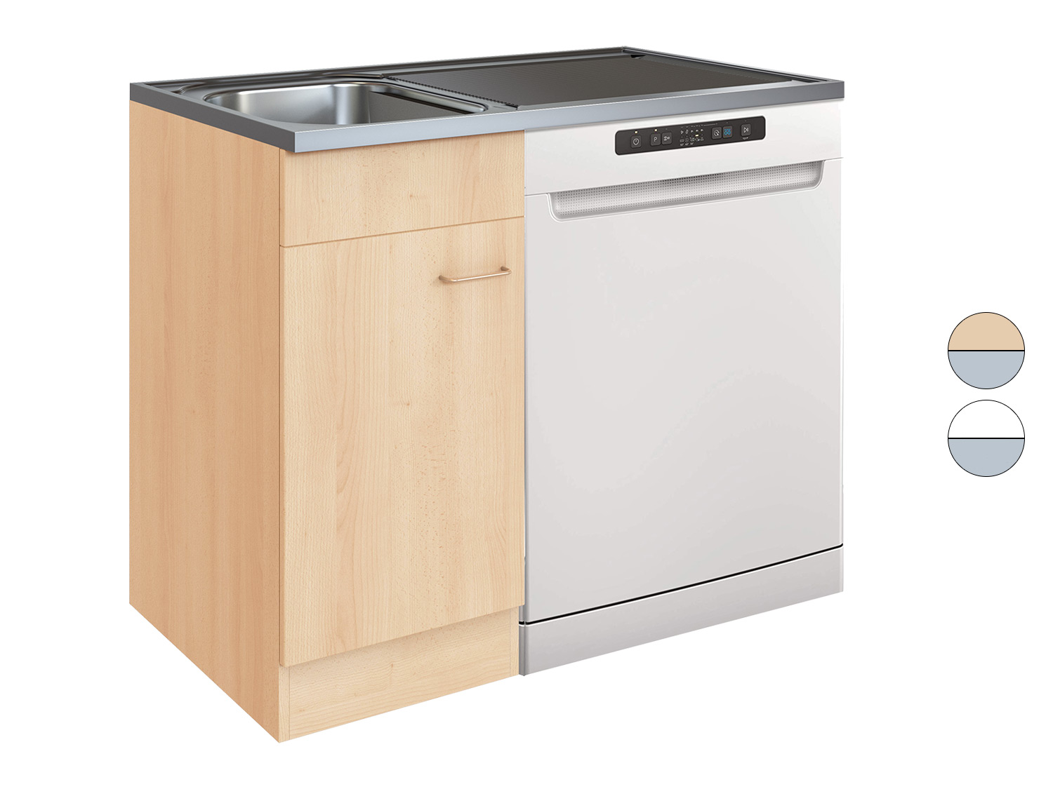 Spülenschrank 100 Cm Mit Geschirrspüler 45 Cm Angebot Lidl HELD Start Spülenschrank für Geschirrsp