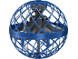 Blauer fliegender Spinner-Ball mit Schutzgitter und internem Propeller
