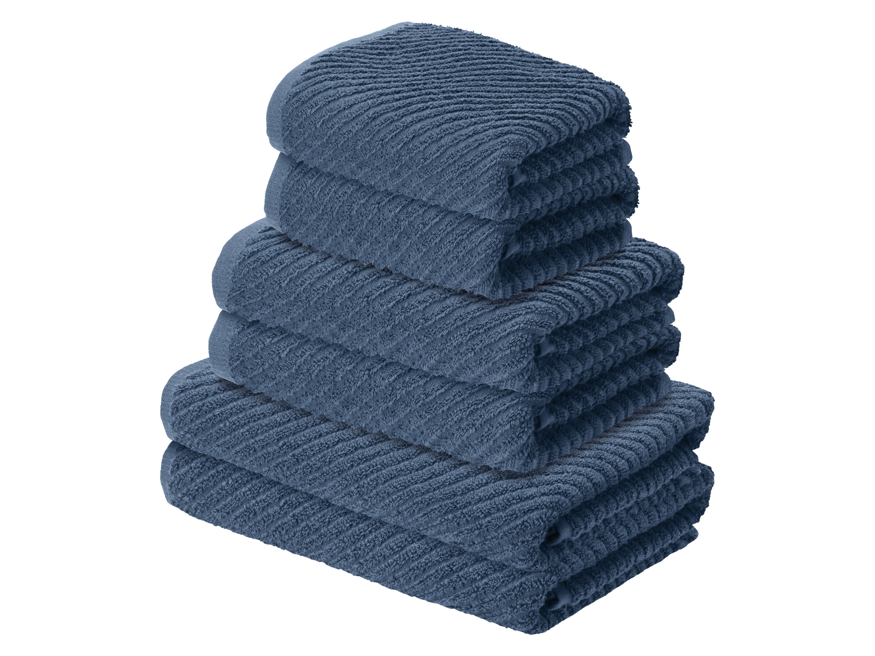 LIVARNO® Frottier-Set, 6-teilig (Blau)