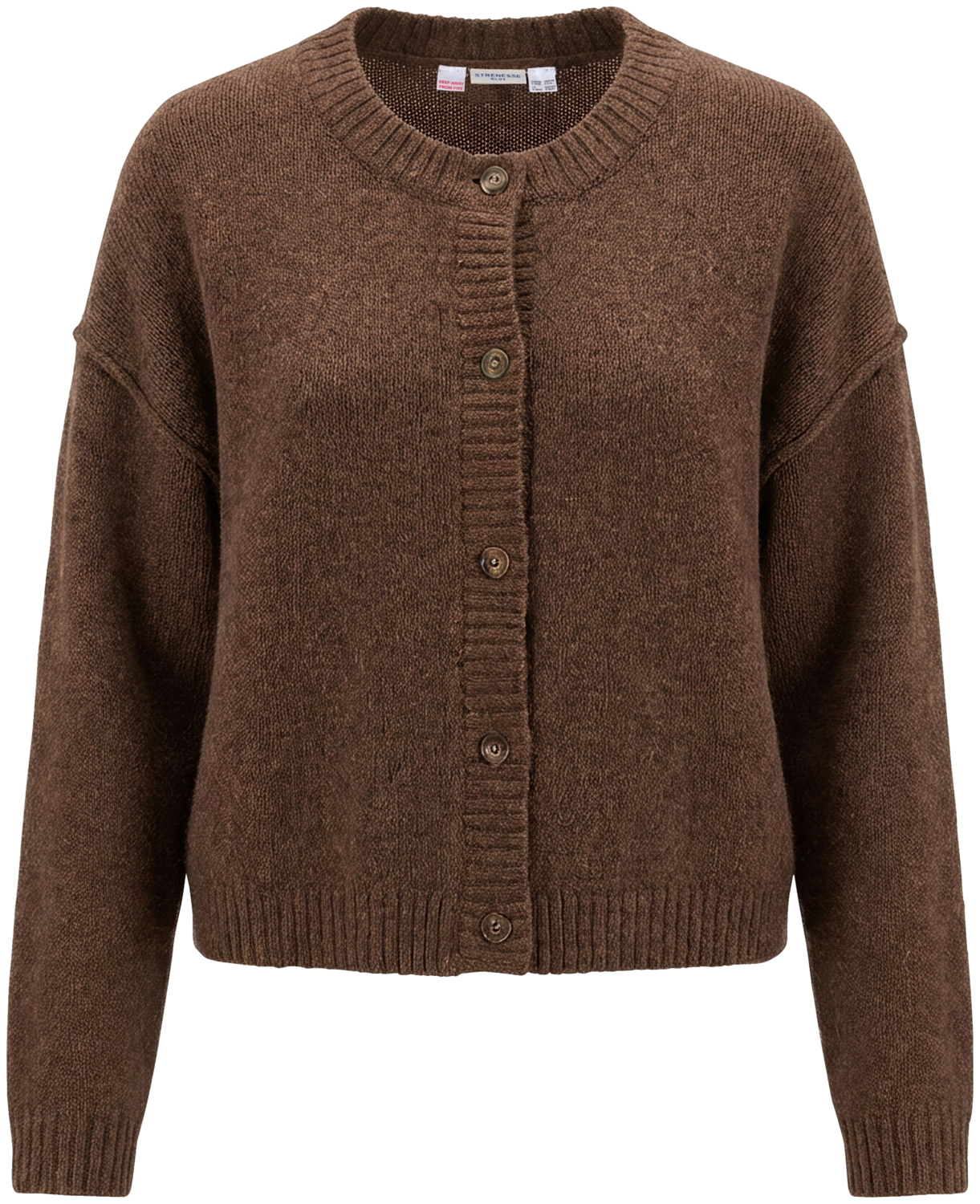 STRENESSE BLUE Damen Feinstrickcardigan (Braun, XL)