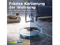 Saugroboter mit Lasernavigation für präzise Kartierung der Wohnung.