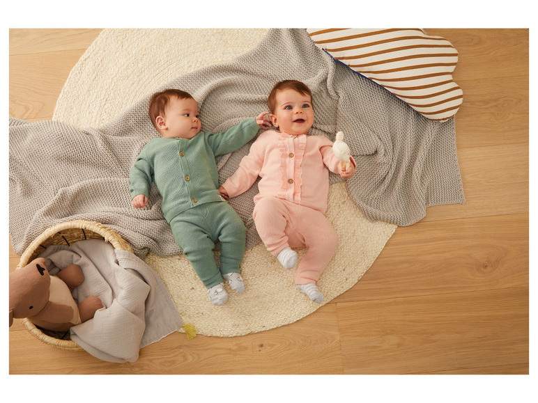 Gehe zu Vollbildansicht: lupilu® Baby Mädchen Strickhose aus reiner Bio-Baumwolle - Bild 9
