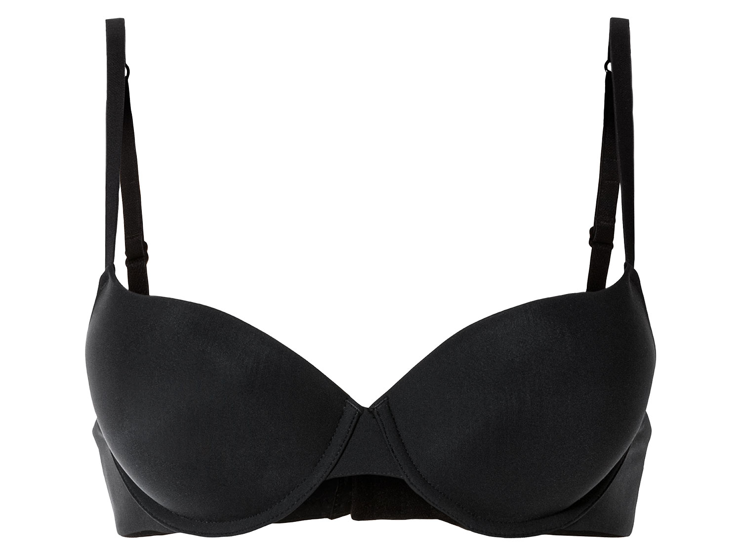 Thumbnail - esmara® Damen Push Up BHs 2er Set (75B, schwarz/beige)