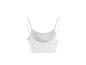 Weißes Damen-Crop-Top, Rückansicht
