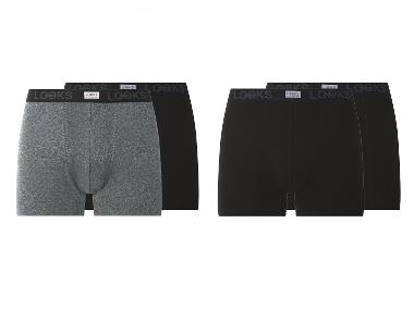 LOOKS by Wolfgang Joop Herren Boxershorts, 2 Stück