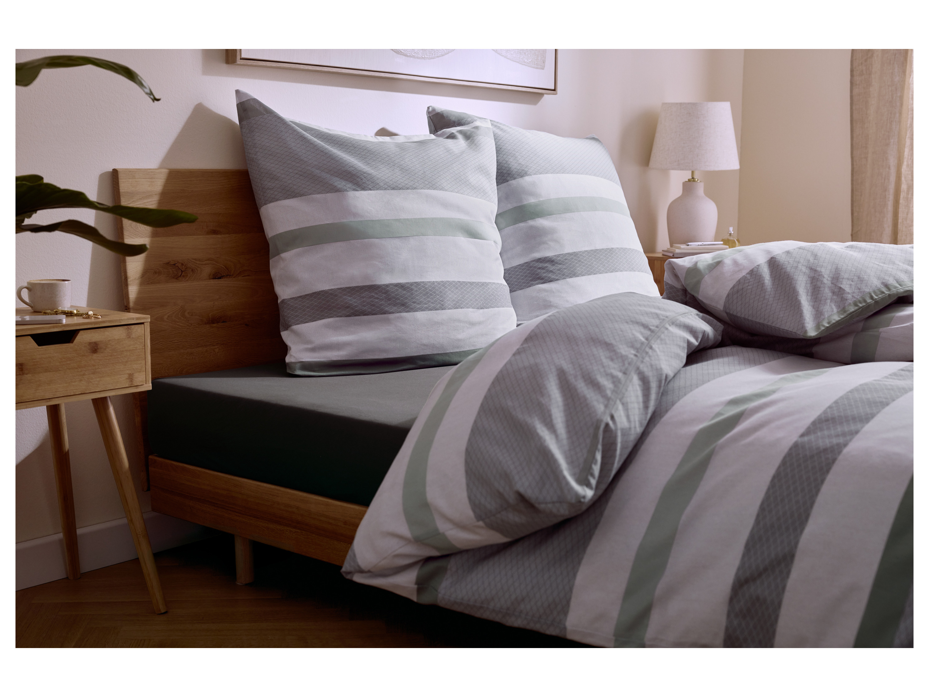 Thumbnail - LIVARNO® Bettwäsche CVC Renforcé 135 x 200 cm (Streifen)