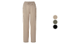 Beige Cargohose mit Kordelzug.