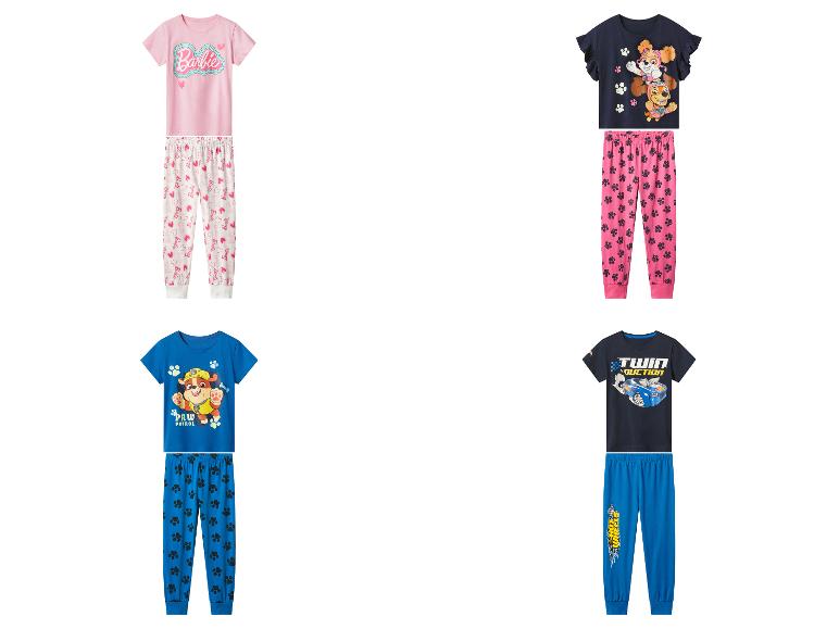 Kinderpyjamas: Barbie, Paw Patrol und Hot Wheels Sets.