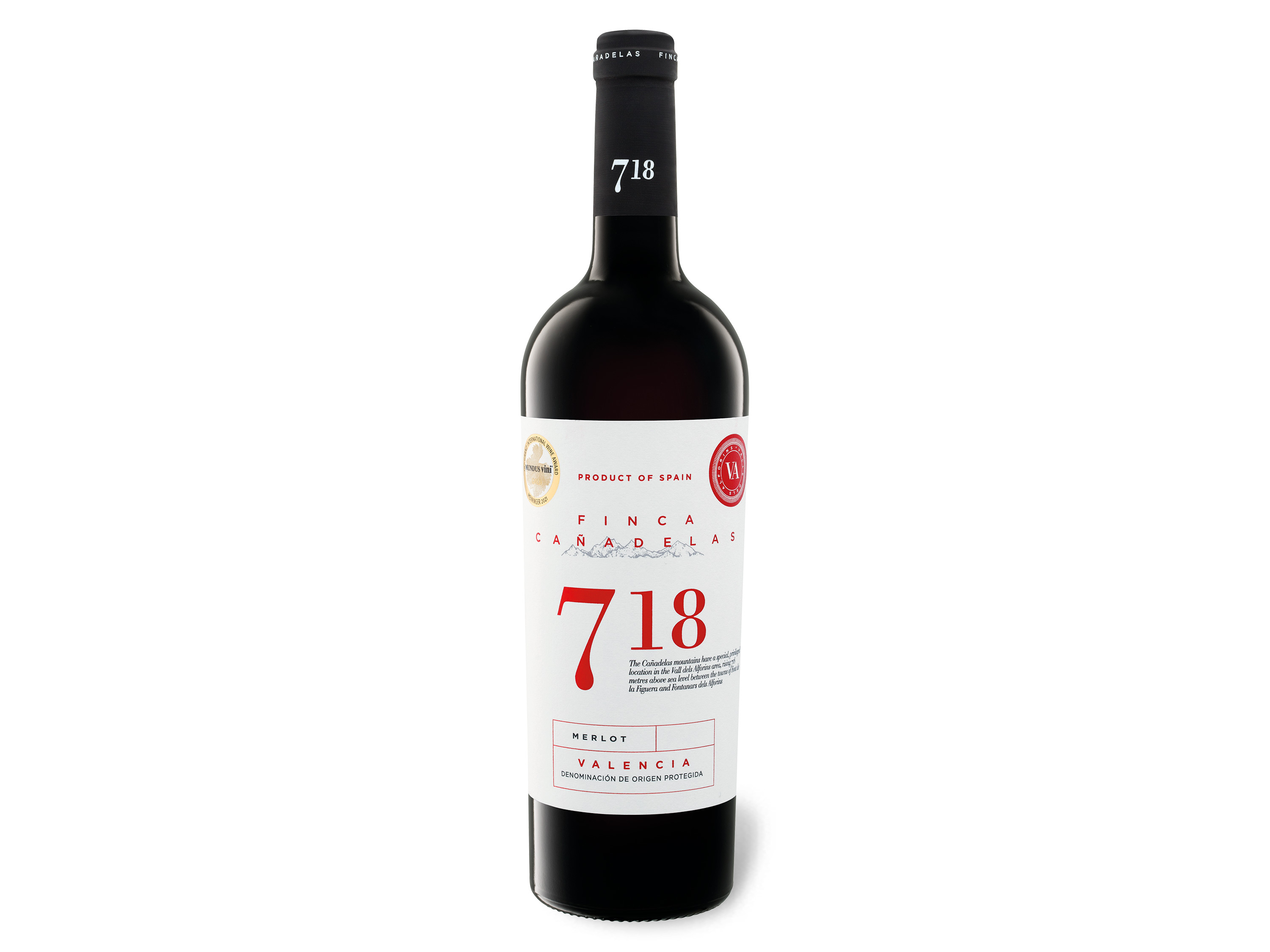 718 Finca Cañadelas Merlot Valencia DOP trocken vegan, Rotwein 2020 Wein & Spirituosen Lidl DE