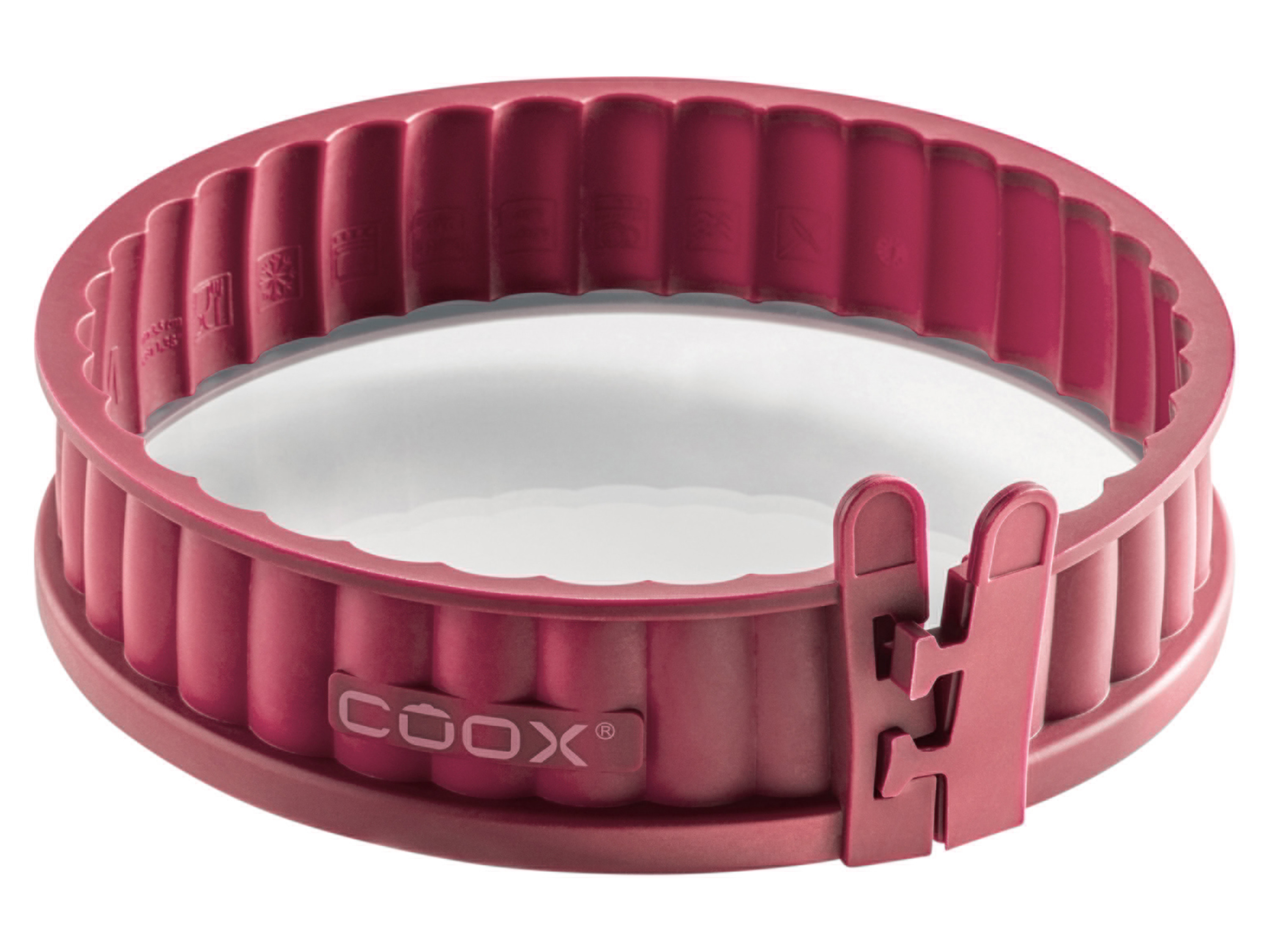 Coox Quicheform mit Glasboden (Dunkelrot)““ | 04260191680689