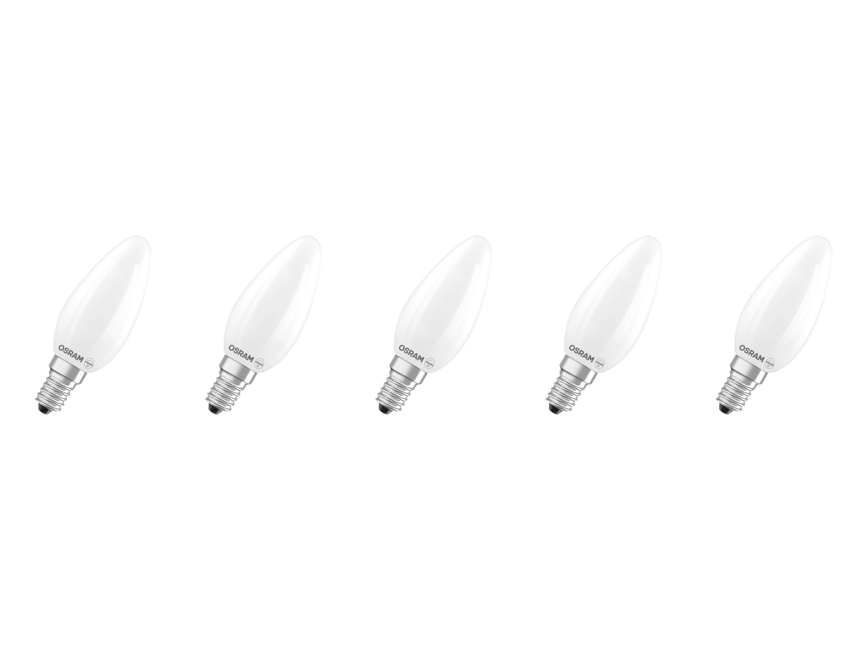 OSRAM LED-Leuchtmittel »Base Retro«, 5 Stück (CLB40, E14, 470lm, 2700 K, Matt)