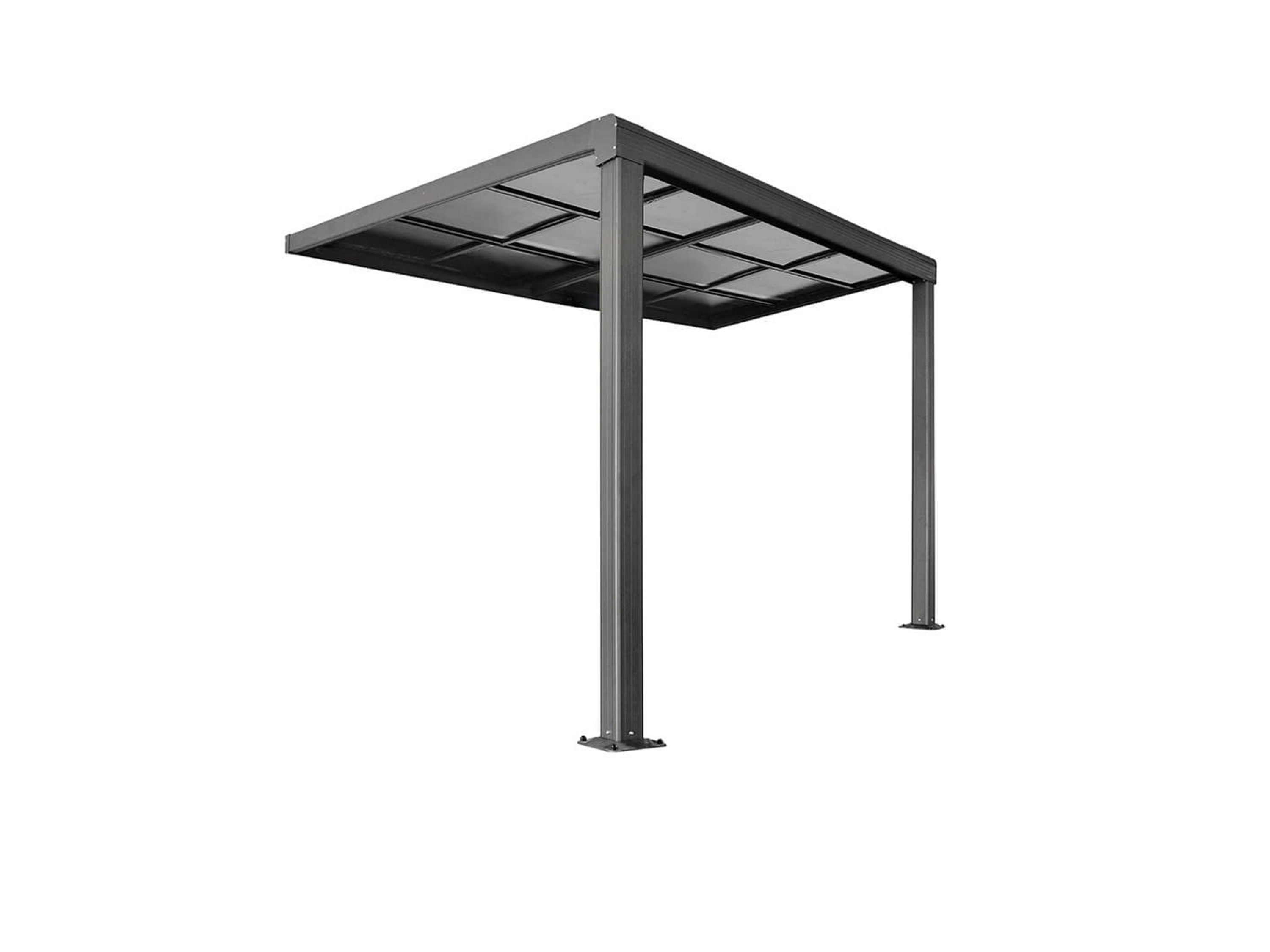 HOME DELUXE Terrassenüberdachung »SOLIS DELUXE«, verschiedene Größen (290 x 295 cm, Grau)