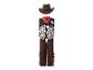 Cowboy-Kostüm mit braunem Hut, rotem Halstuch, gefleckter Weste und braunen Chaps.
