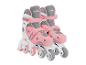 Verstellbare pinke und graue Inlineskates für Kinder
