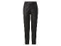 Schwarze Kunstlederhose mit hohem Bund und geradem Bein.