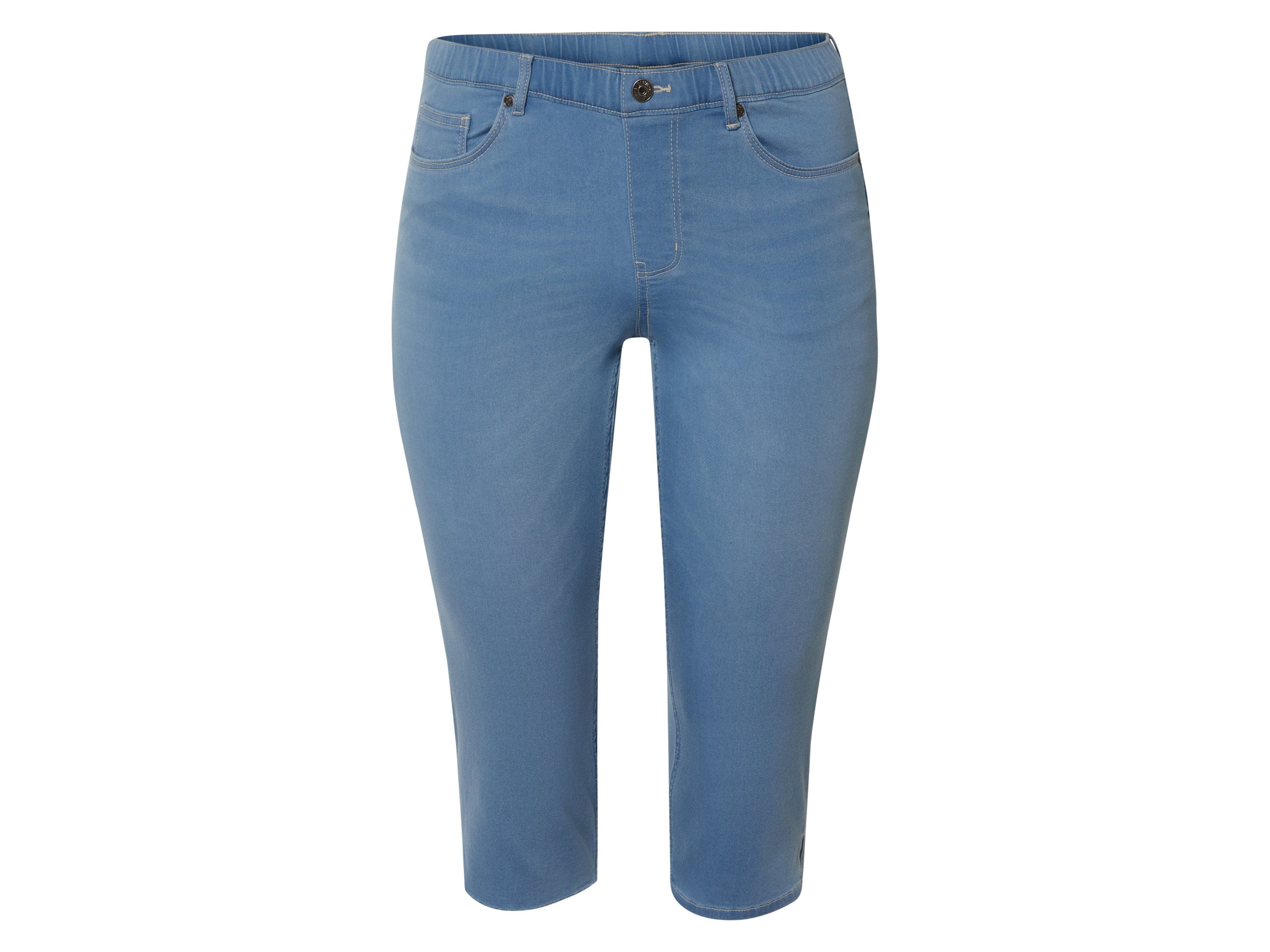 esmara® Damen Jeggings (Capri blau, 50)““ | dass ein Textil- oder Lederprodukt auf mehr als 300 Schadstoffe geprüft wurde. Cotton made in Africa Wir unterstützen den nachhaltigen Baumwollanbau in Afrika Mit dem Kauf dieses Produkts leistest Du einen wichtigen Beitrag zur Zukunft Afrikas uns zum Schutz der Umwelt. Du unterstützt die Initiative Cotton made in Africa dabei, die Lebensbedingungen afrikanischer Kleinbäuerinnen und Kleinbauern und ihrer Familien zu verbessern und die Umwelt zu schützen. Mehr unter: cottonmadeinafrica.org/massbalance Eine Initiative der AID BX Trade Foundation RCS – Recycled Claim Standard Benutzung ab 20 % recycelter Baumwolle/ Benutzung ab 25 % recyceltem Polyester Zertifizierungsnummer: CU 851646 Aus Alt mach Neu: Durch die Wiederverwendung bereits genutzter Materialien werden wertvolle Ressourcen gespart. RCS ermöglicht die Ermittlung und Rückverfolgung des im Produkt verwendeten Recyclingmaterials. Hohenstein Das passt perfekt Das Prüfinstitut Hohenstein führt seit rund 60 Jahren Reihenmessungen und Studien zur Erfassung der Körpermaße durch. Mit Nutzung der 3-D-Bodyscannertechnologie werden die realen Körperformen visualisiert und in verlässliche Größentabellen umgerechnet.““