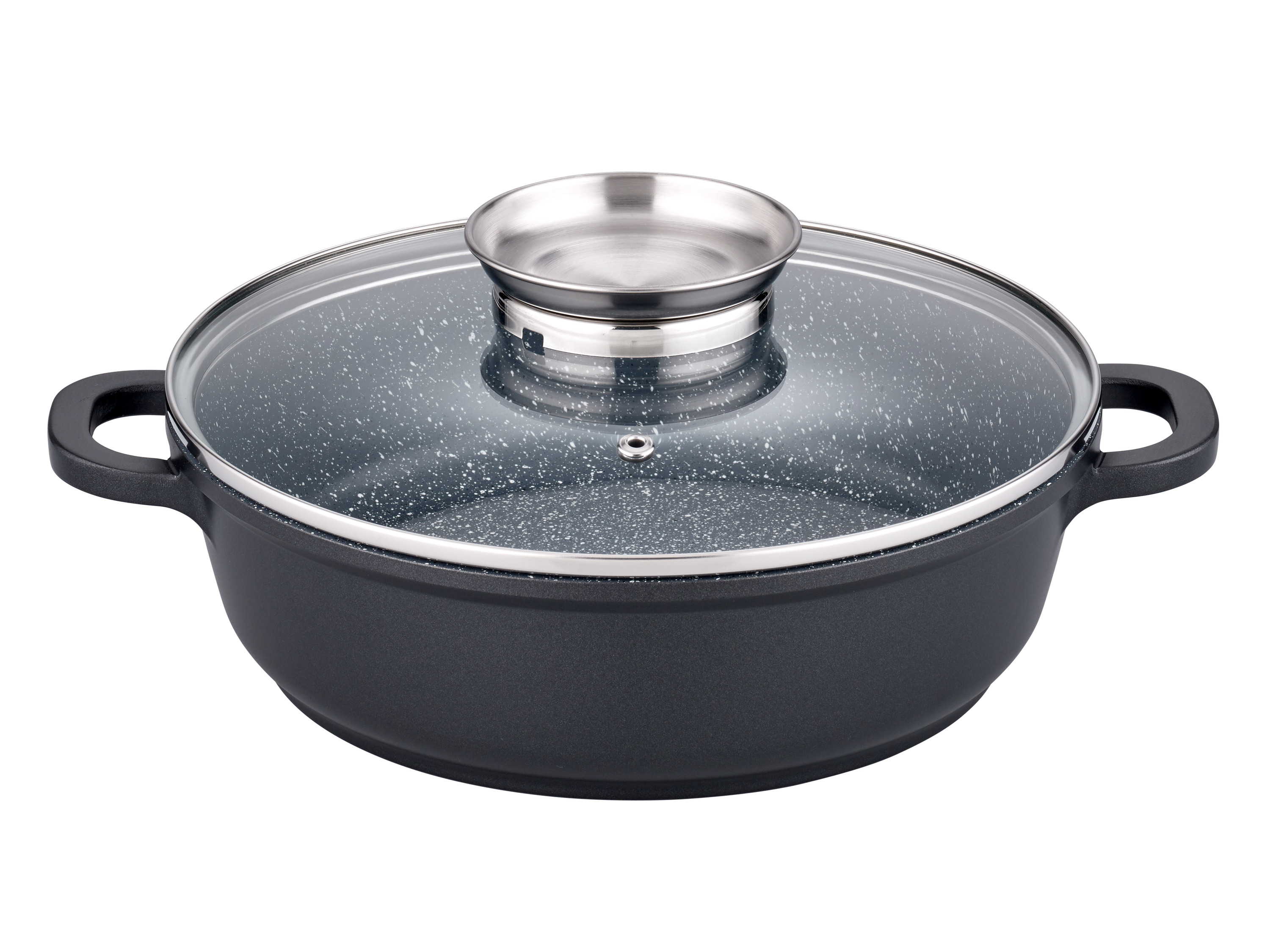 GSW Servierpfannen-Set Gourmet GRANIT 5-tlg. mit Aromadeckel – Bild 2 von 4