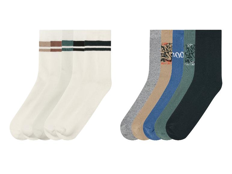 Socken mit Streifen und Druck