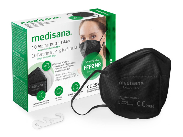 Gehe zu Vollbildansicht: MEDISANA RM 100 FFP2 Atemschutzmasken 10pcs/set - Bild 6