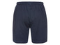 Dunkelblaue, sportliche Shorts mit elastischem Bund.