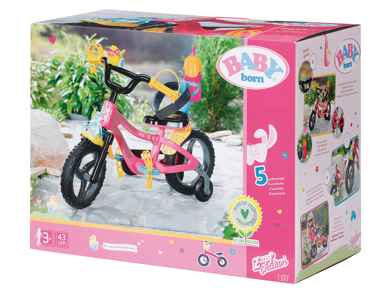 Baby Born Puppen Fahrrad, mit Trinkflasche | LIDL