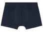 Ein Paar dunkelblaue Boxershorts.
