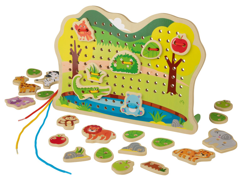 Gehe zu Vollbildansicht: Playtive Lernpuzzle / Labyrinth / Fädelspiel, aus Holz - Bild 10