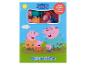Set mit 4 Schweinefiguren und einem Geschichtenbuch, das eine Schweinefamilie beim Spielen im Schlamm zeigt.
