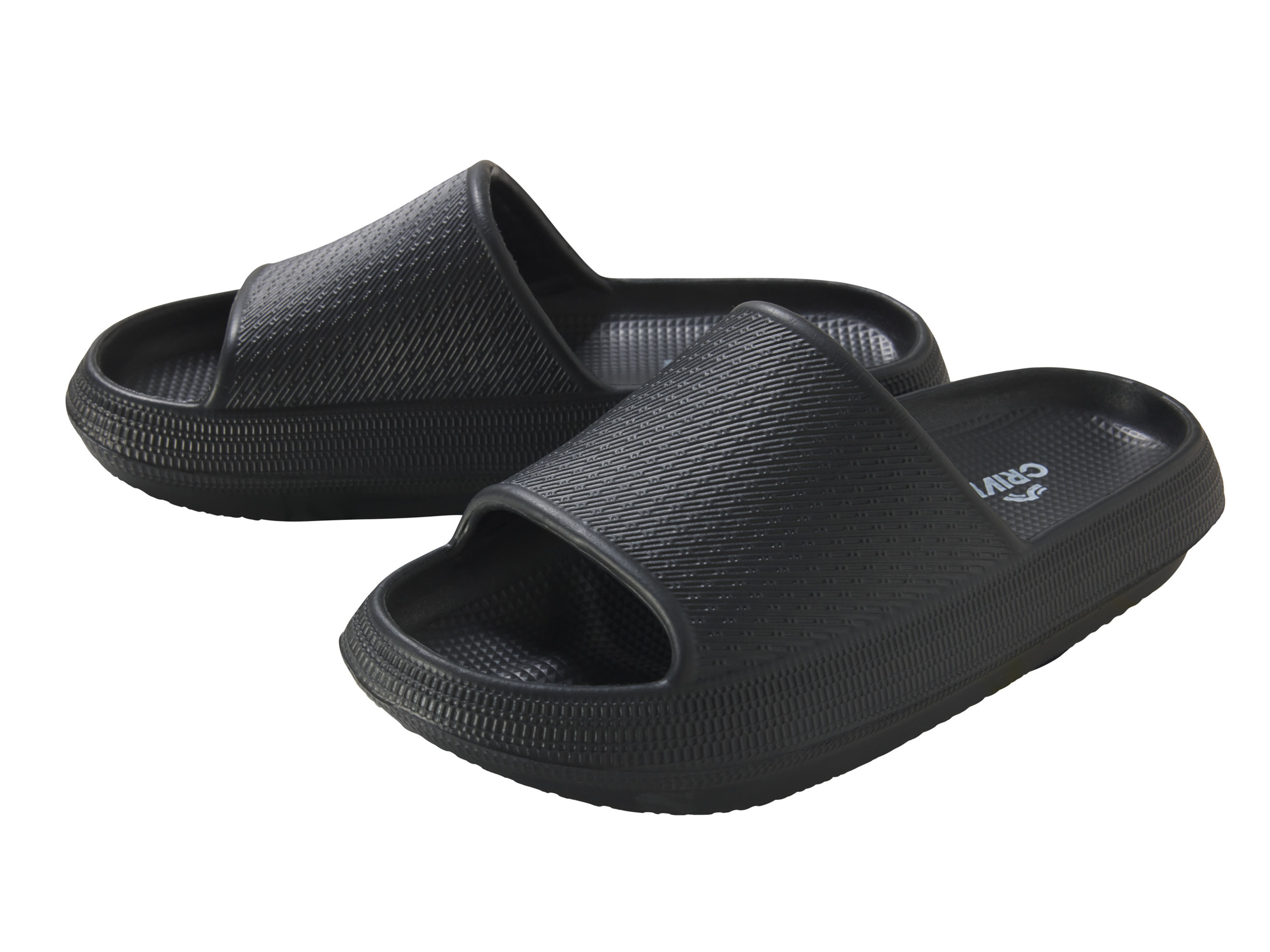 CRIVIT Damen Badepantolette (Schwarz, 41)““ | Futter- und Decksohle: sonstiges Material