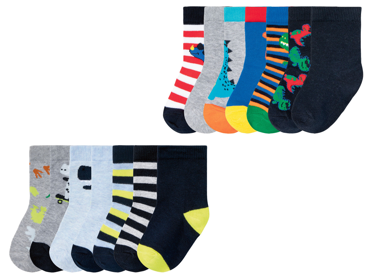 lupilu® Kleinkinder Jungen Socken, 7 Paar, mit Bio-Bau…