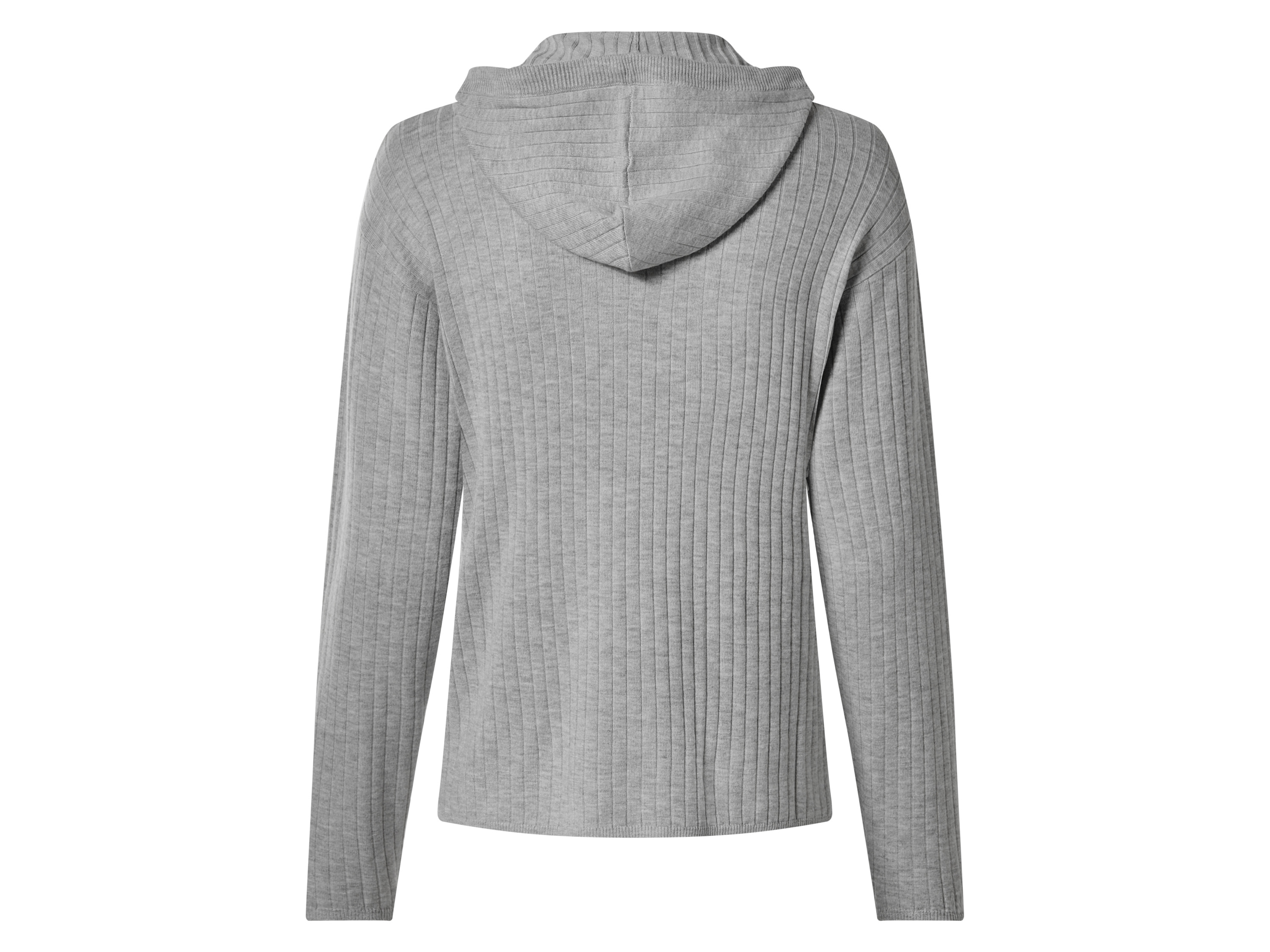 Thumbnail - esmara® Damen Pullover Kapuze (Grau, S(36/38))