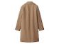 Rückenansicht eines kamelfarbenen Wollmantels mit Raglanärmeln