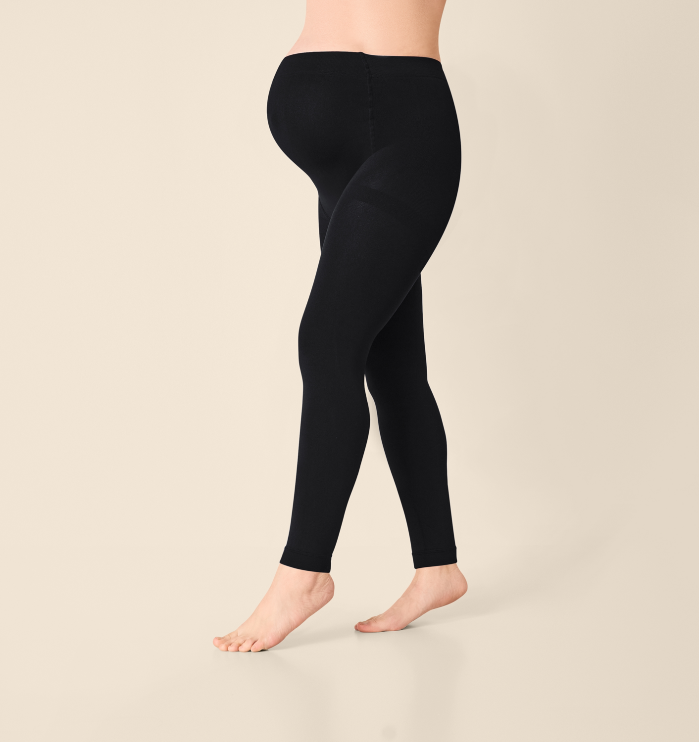 ESMARA® Damen Umstands-Thermo-Leggings / Umstands-Thermo-Strumpfhose (L(44/46)) – Bild 2 von 4