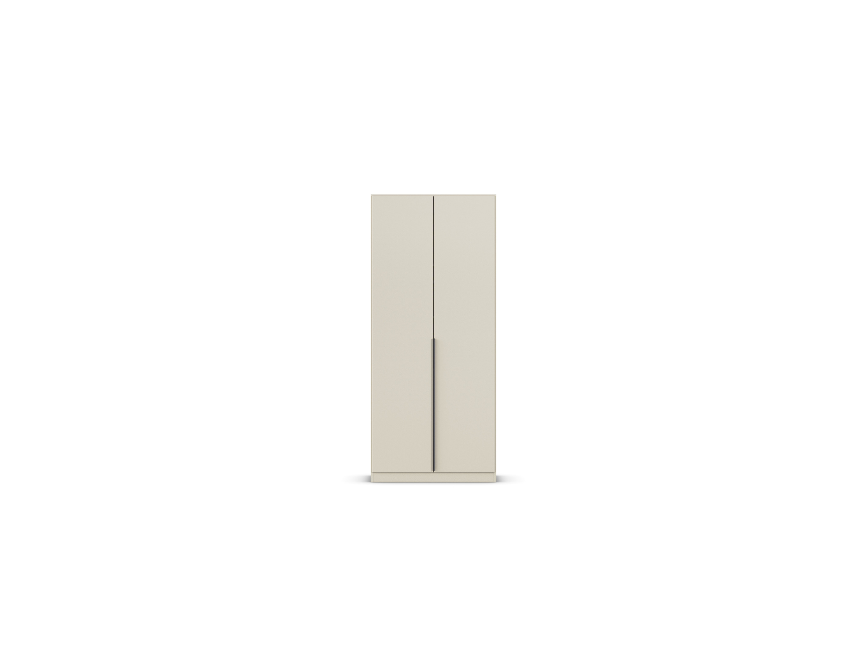 RAUCH ORANGE Drehtürenschrank Alabama (Premium-Zubehör, Beige-Champagner, Griffe Grau, 91 x 229 cm)