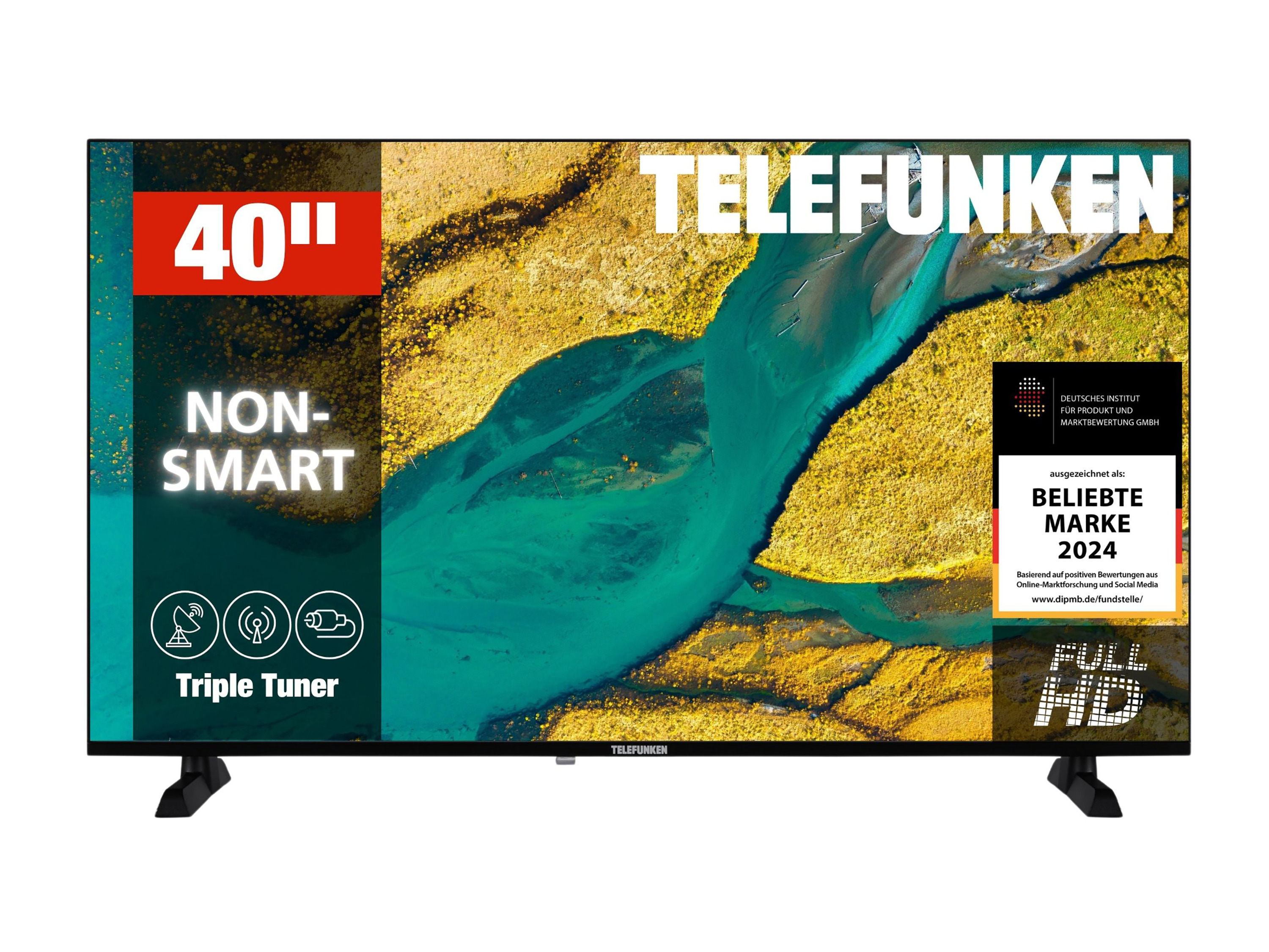 TELEFUNKEN 40 Zoll Fernseher »XF40P900S« LED TV Full HD mit 100 cm Bildschirmdiagonale und Triple-Tuner