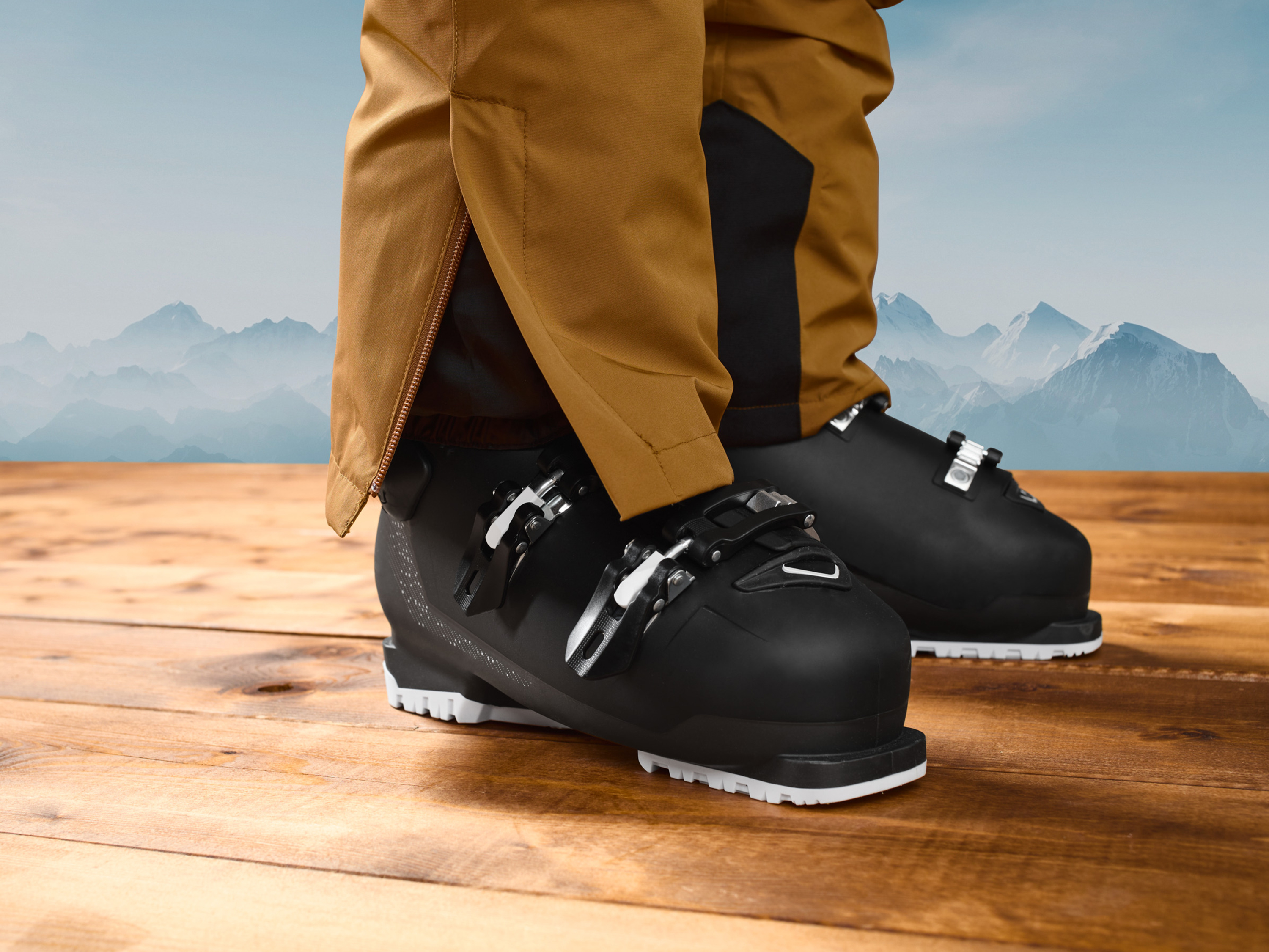 Thumbnail - CRIVIT Kinder Jungen Skihose, braun, 146/152 (Braun, 146/152)