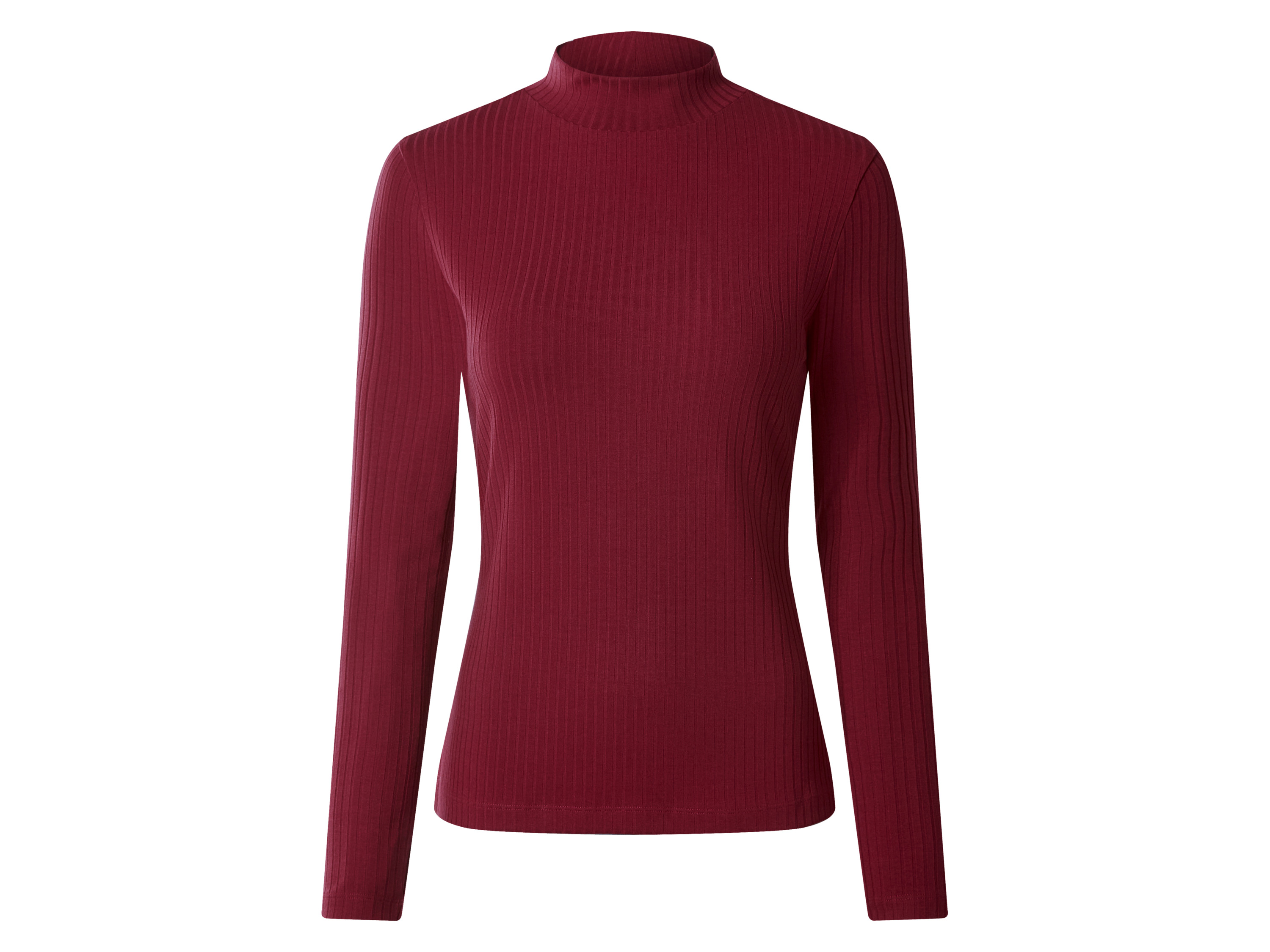 ESMARA® Damen Gerippter Strickpullover (Rot, XS(32/34))